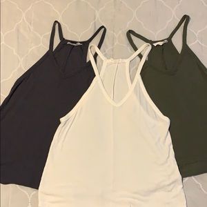 V-Neck Halter Tank Tops
